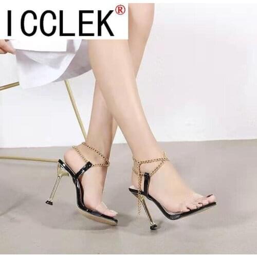 Summer Women Sandals Band Vintage Square Toe High Heels Sandals Women Design Shoes Women Women Shoes 2021 Fashion Shoes