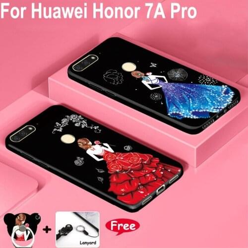 Phone Cases For Huawei Honor 7A Pro Case soft Silicone Cover bag funda 5.7'' For Honor 7 A Pro 7apro bag phone cases shell