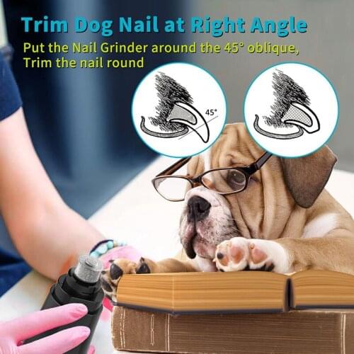 Electric Dog Nail Grinder Portable USB Rechargeable Pet Paw Painless Grooming Trimming For Dog and Cat