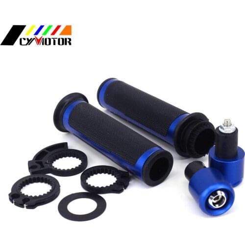 Motorcycle CNC Universal 7/8'' 22MM Handlebar Hand Handle Bar CAPS Grips Racing For YAMAHA YZF R1 R6 R7 XJR FZ1 FZ6