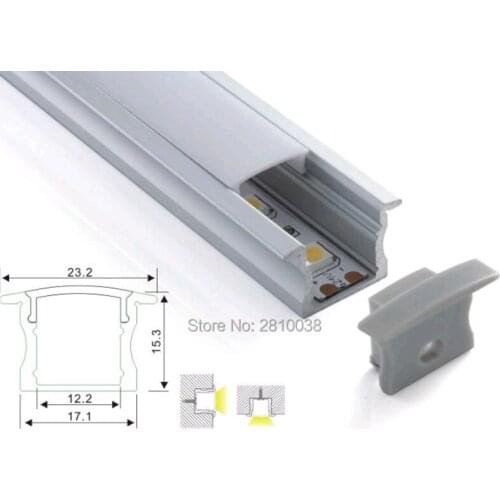50 x 2M Sets/Lot Factory promotional aluminum profile for led light bar and T-shape alu led channel housing for wall ceiling