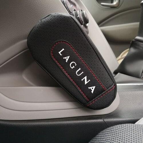 Pu Leather Knee Pad handrail pad Interior Car Accessories For Renault Laguna