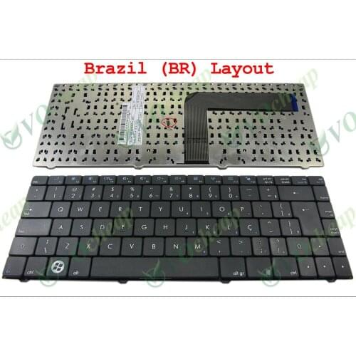 10 x New Laptop keyboard Teclado Notebook Cce Wm52c T52c T31 J95 Intelbras I22 I210 Black Brazilian Version - MP-07G38PA-3601