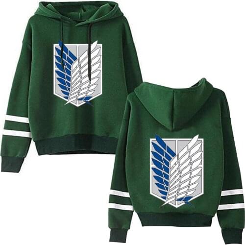 Attack on Titan Printed Hoodies Sweatshirt Harajuku Unisex Winter Female Hoodies
