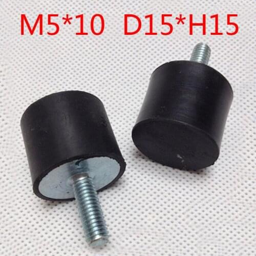 M5 Male Thread 15x15mm VE flat-end Rubber Vibration Silentblock rubber damper rubber buffer Air compressor engine, water pump
