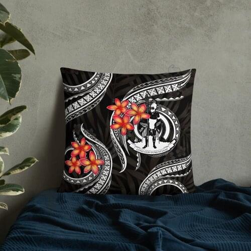 Vanuatu Polynesian Pillow White Plumeria Pillowcases Throw Pillow Cover Home Decoration
