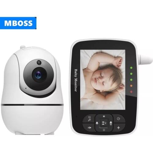 Baby Monitor with Remote Pan Tilt Zoom Camera|3.5 Inch Large Screen, Night Vision, Call, Room Temperature, Lullaby, 960 Feet Ran
