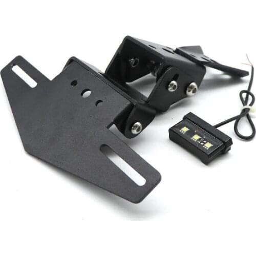 Motorcycle License Plate Frame With Light Plate Holder With Short Tail Plate Holder For Suzuki Gsxr1000 license plate frame