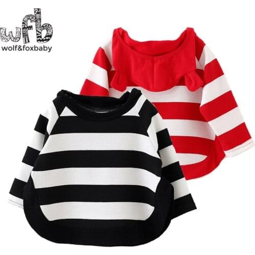 Retail 0-4 years knitted sweaters cartoon bear striped kids children Clothes Infant Garment spring autumn fall