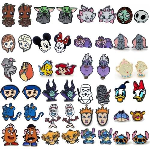 LB1658 Disney Yoda Baby Mickey Cute Stitch Girl Ear studs Earrings For Womans Kids Earrings Party Jewelry Gifts for Friends