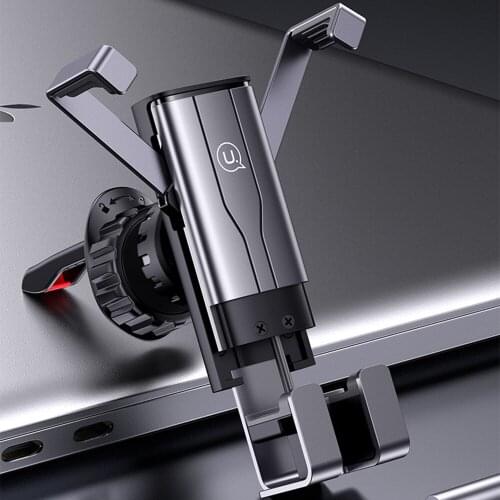 Universal Gravity Auto Phone Holder Car Air Vent Mount Clip Cell Phone Holders Stand Hidden Arms Car Navigation Bracket ZJ058