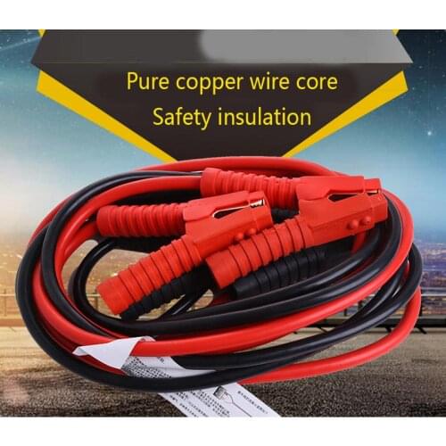 Booster Cable Jumper 7AWG/10mm Gauge x 3m/10ft Pure Copper Core 1800A Heavy Duty