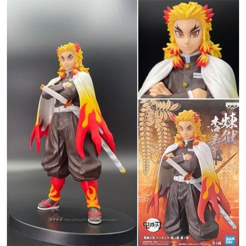 In Stock Original Banpresto Demon Slayer: Kimetsu no Yaiba Vol.10 Rengoku Kyoujurou Maximatic Toys Model Figurals Brinquedos