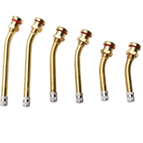 10pcs V3.20.4 High Quality Brass Air Tyre Valve Extension Car Truck Motorcycle Wheel Tires Parts