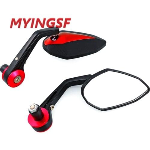 Motorcycle Mirror Handlebar Side Handle Bar Ends Mirror For YAMAHA R6 R1 MT 09 07 TMAX XMAX WR 125 250 KTM DUKE 690 125 200 390