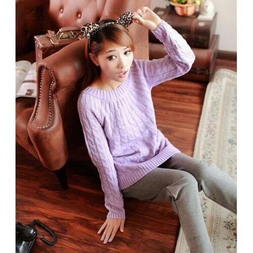 New Spring Women Sweater Red High Elastic Solid Color Knitted Pullovers Casual Female Pull Femme Tops Casacos Femininos Sweater