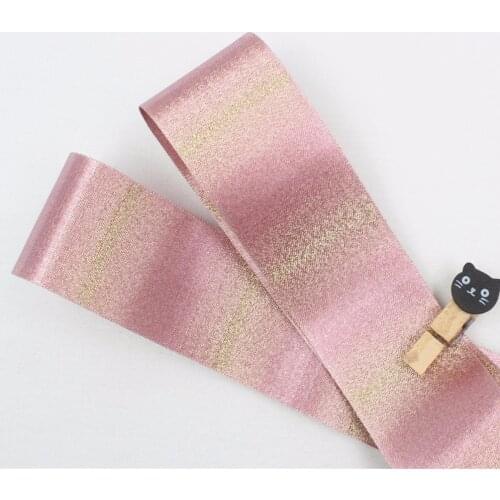 16728-1F, 10 yards / roll 38 mm gold ribbon Christmas party wedding favor decorative, gift wrapping materials, color optional