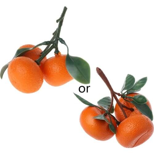 2021 New Realistic Lifelike Artificial Tangerine Fruit Oranges Fake Display Food Decor Home Party Decor