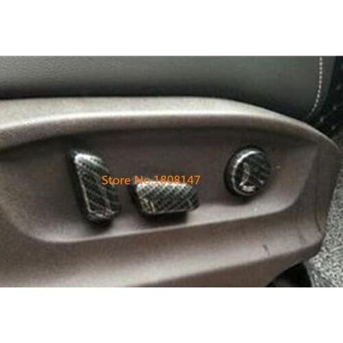 Car Detector Chrome ABS Seat Adjustment Knob Button Switch Trim 6pcs For VW Volkswagen Teramont Atlas 2017 2018 2019 2020
