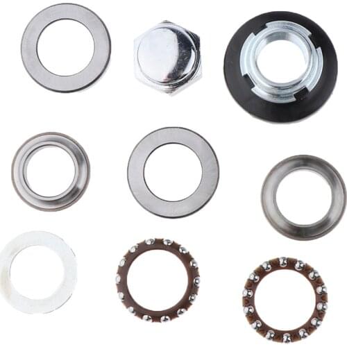 Black Motorcycle Steering Rod Fork Bearing Ring Set for Honda CRF50 SS50 CT90 XR100 CT70 CT90