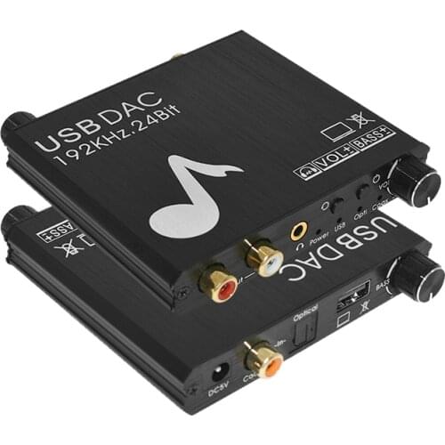 Digital to analog audio converter Optical SPDIF Sampling Rate Stereo Extractor to RCA 3.5 mm for ps3 ps4 TV xbox USB Power Cable