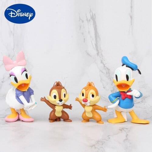Disney Action Figure Model Anime Figures Donald Fauntleroy Duck,Chip and Dale Dolls Collection Decoration Toys Childrens Gifts