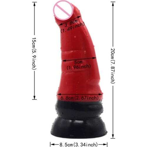 FAAK female large size silicone simulation penis color masturbation sex anal plug massage masturbation Couple sex game Toy