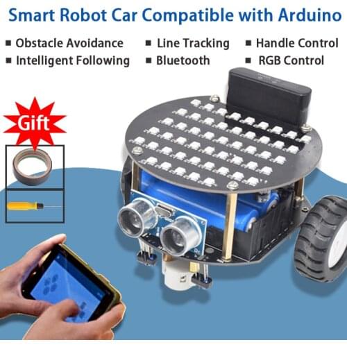 Remote Control Wireless Robot Cars Compatible with Arduino Development Robot Car Kit Lesson+Video+Code
