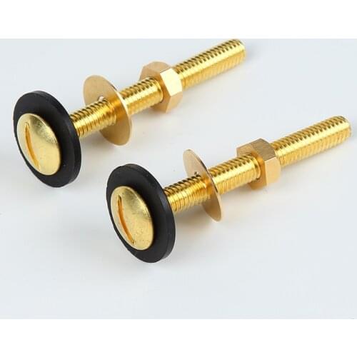 Toilet bolt sets water tank fixing screw set bathroom Accessory Repairing fixture copper water tank fastner parts copper