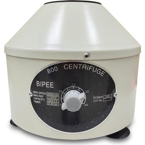 800 Benchtop Centrifuge with 110V /220V Power, 4000RPM Speed, 20ml Rotor Electric Centrifuge