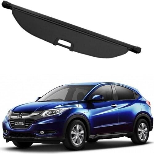 High Qualit Car Rear Trunk Cargo Cover Security Shield Screen shade Fits For Honda VEZEL XRV HR-V HRV 2014-2021(black, beige)