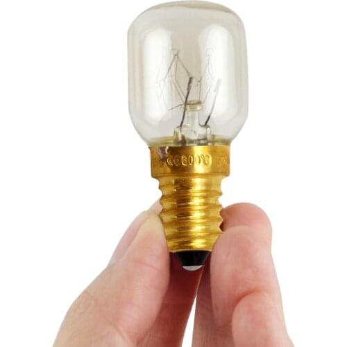 E12/E14 Durable Microwave Easy Install Super Bright Replacement Oven Bulb Salt Light 15W 25W 110V Heat Resistant Incandescent