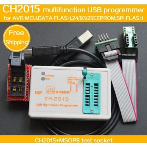 Program COPY CH2015 USB High speed programmer+MSOP8 to DIP8 socket eeorom/spi flash/data flash