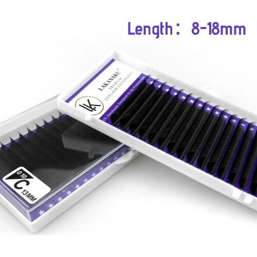 LAKANAKU Mink Individua Extensions Lashes C/D Eyelash Extensions 16 Trays 8-18mm Soft Eyelashes Natural Professional Lash