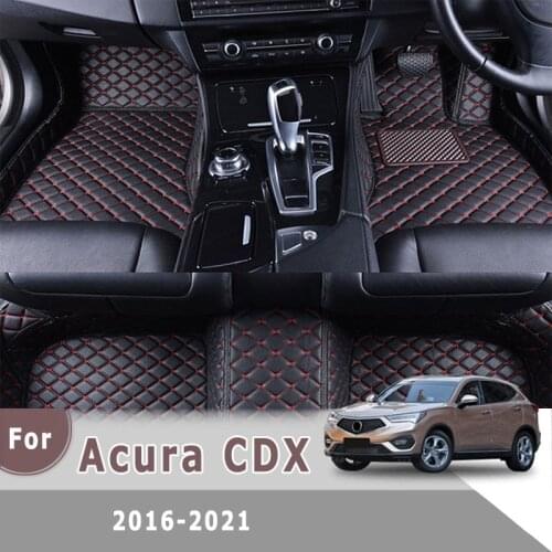 RHD Carpets For Acura CDX 2021 2020 2019 2018 2017 2016 Leather Car Floor Mats Custom Auto Interior Accessories Rugs Parts Cover