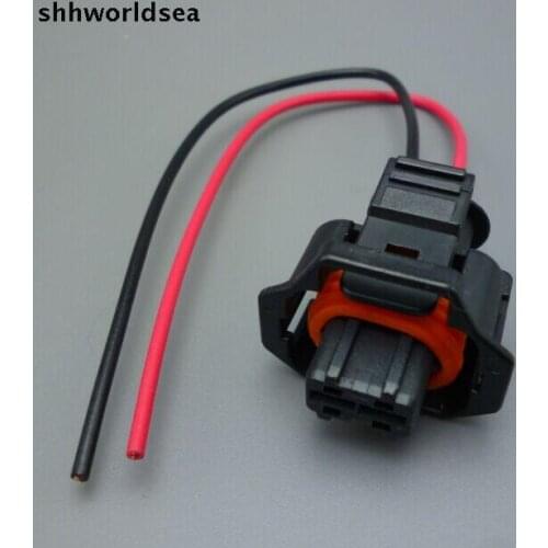 Shhworldsea 4Pcs 2 pin Car Waterproof Connector FOR Bosch common rail diesel injector nozzle plug / crank sensor inserted