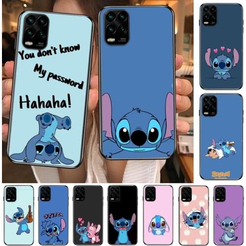Stitch Funny cartoon Phone Case For XiaoMi Redmi Note 11 10 9S 8 7 6 5 A Pro T Y1 Anime Black Cover Silicone Back Pre style cove