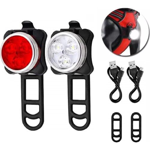 Pet Dog Safety Led Light USB Rechargeable Dogs Light LED 4 Modes Outdoor Night for Pet Collar Harness Leash Dog Accessories