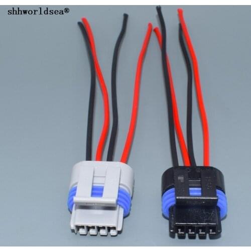 Worldgolden 4pin 1.5mm Sealed Female Connector Plug Sockets auto mass air flow sensor plug for 12162190,12162181 2162833