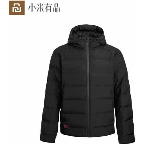 Youpin Graphene Down Jacket Men Winter Coat Outdoor Waterproof USB Electric Heating Jacket Camping Thermal Feather Clothes