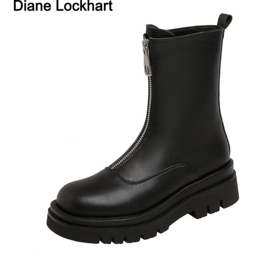 Snow Boots Winter Female Ankle Boots Warmer Plush Suede Rubber Flat Slip On Fashion Platform Womens Shoes Plus Size 33-43