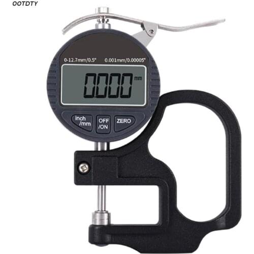 0-12.7 mm Gauge Digital Thickness Gauge Measurement Tester LCD Display 0.001mm
