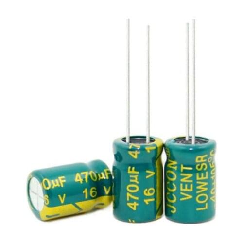 1000pcs-200pcs high-frequency crystal Capacitor 16V470UF 470UF 16V 8*12MM New origina