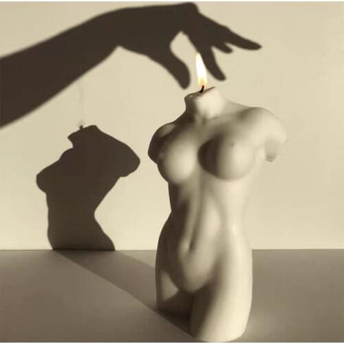 3D Art Body Candle Mold Silicone Female Perfume Candle Mold Female Scented Candle Soap Valentines Day Scented Candle Making