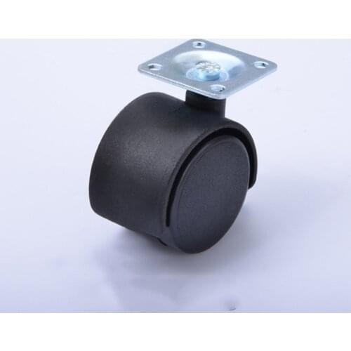5 black swivel casters 1 inch nylon wheelchair table casters to replace industrial furniture casters