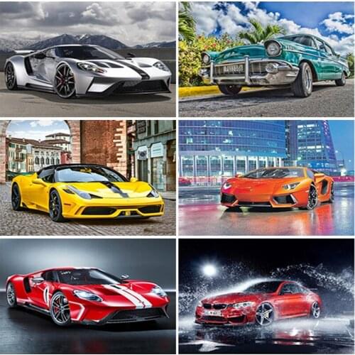 5D Diamond Painting Cross Stitch Diamond Embroidery Full Square Diamond Mosaic Car Picture of Rhinestones Resin Handmade Gift