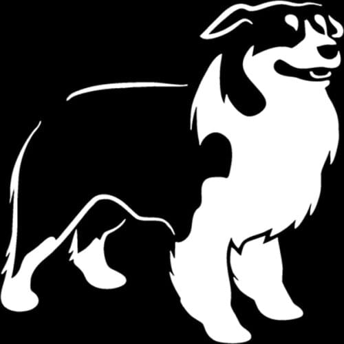 Australian Shepherd Dog vinil adesivo decalque para Truck Car Window Bumper Laptop Locker vidro