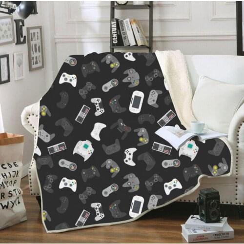 Games Handle Velvet Plush Throw Blanket Bedding Thick Quilt Warmer Blanket Games Series 60*80inch Blanket