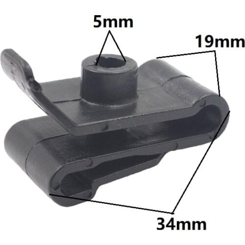 100 Pcs Fender Leaves board Retainer Car Wheel Arch Nylon U-Type Nut Fastener Clips Trim Panel For Toyota Mazda