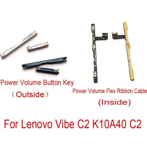 New Power Volume Side Key Button Flex Cable Ribbon For Lenovo Vibe C2 K10a40 Replacement Parts